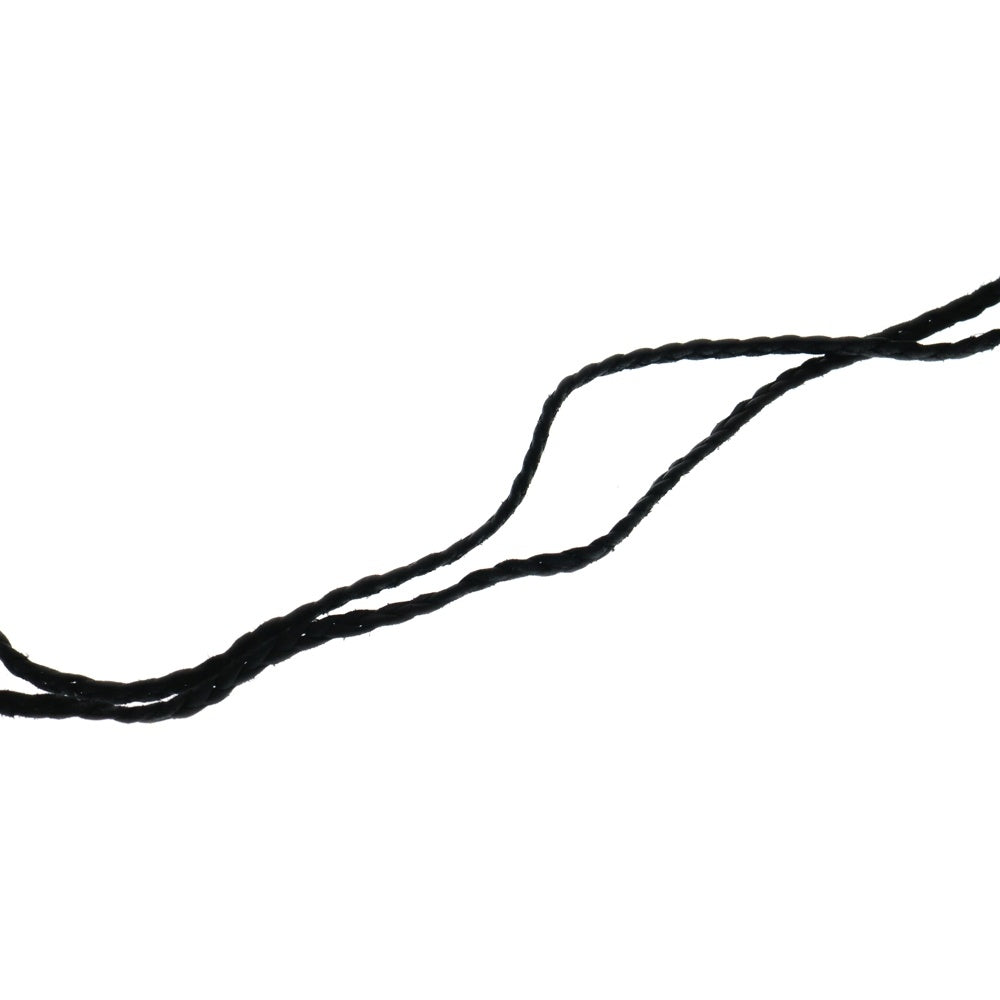 CHROME HEARTS(クロムハーツ) LEATHER BRAID SCROLL ネックレス レザーブレイドネックレス ブラック/シルバー BCA377