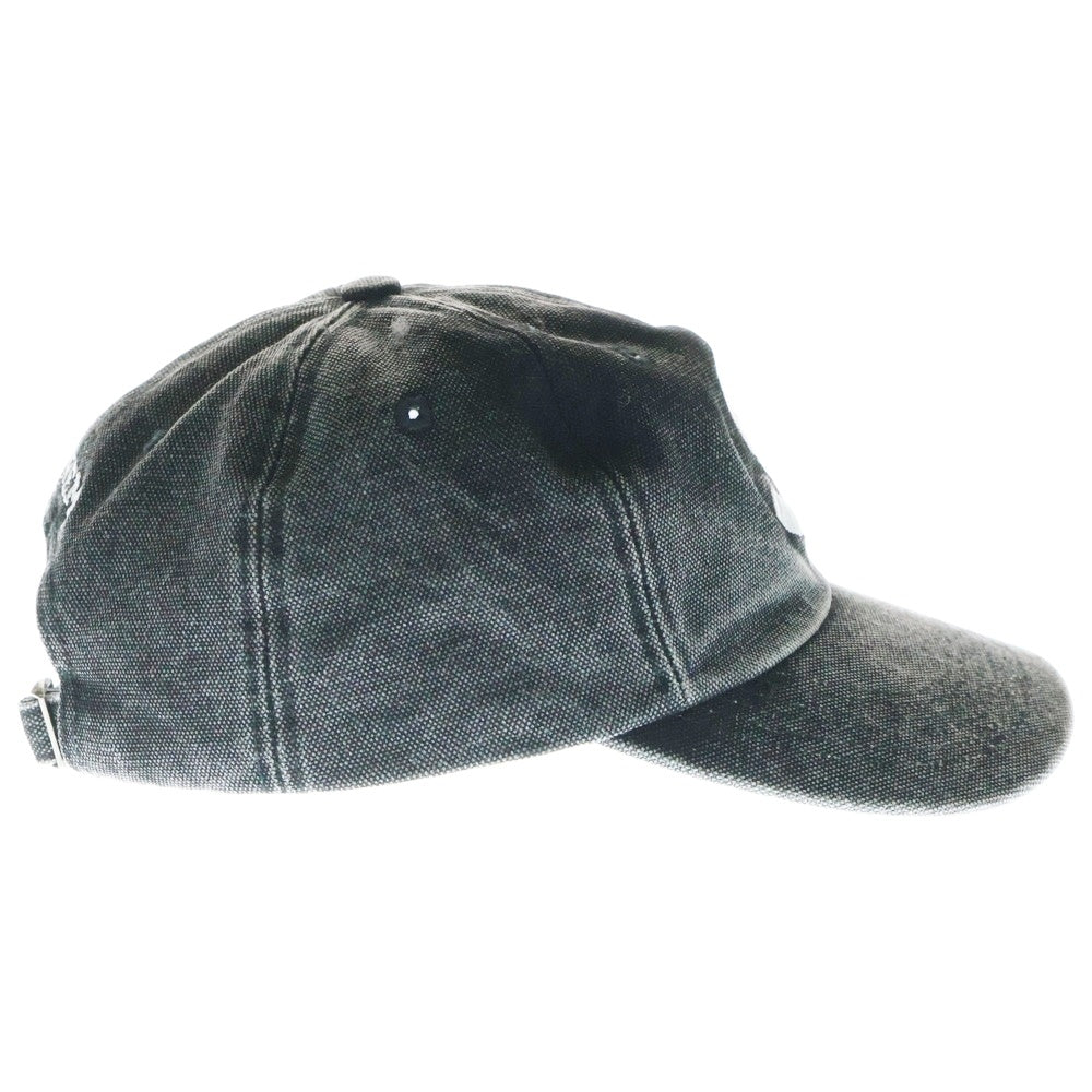 SUPREME(シュプリーム) 25SS Pigment Coated S Logo 6-Panel ピグメント コーティング キャップ 帽子 ブラック