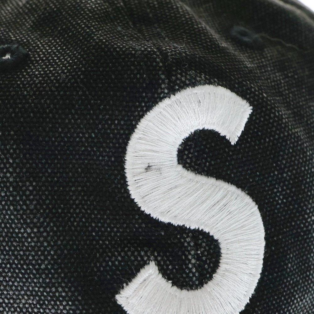 SUPREME(シュプリーム) 25SS Pigment Coated S Logo 6-Panel ピグメント コーティング キャップ 帽子 ブラック
