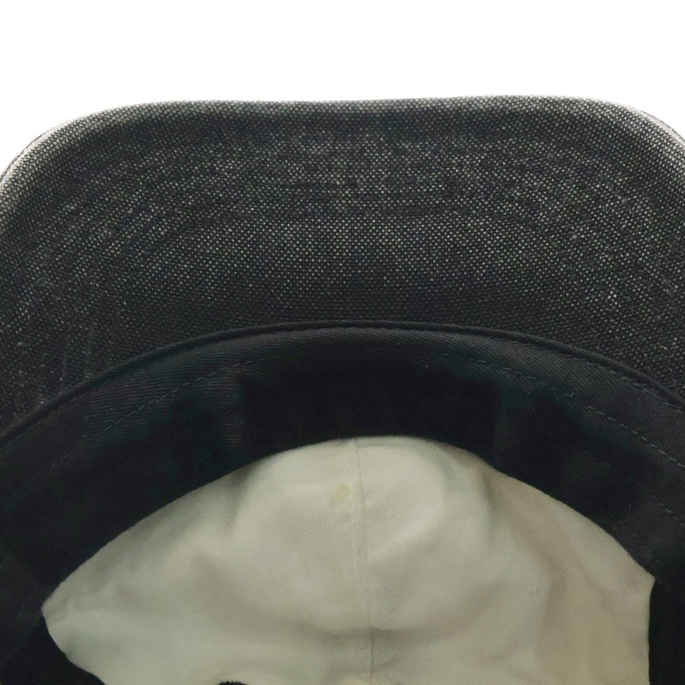 SUPREME(シュプリーム) 25SS Pigment Coated S Logo 6-Panel ピグメント コーティング キャップ 帽子 ブラック