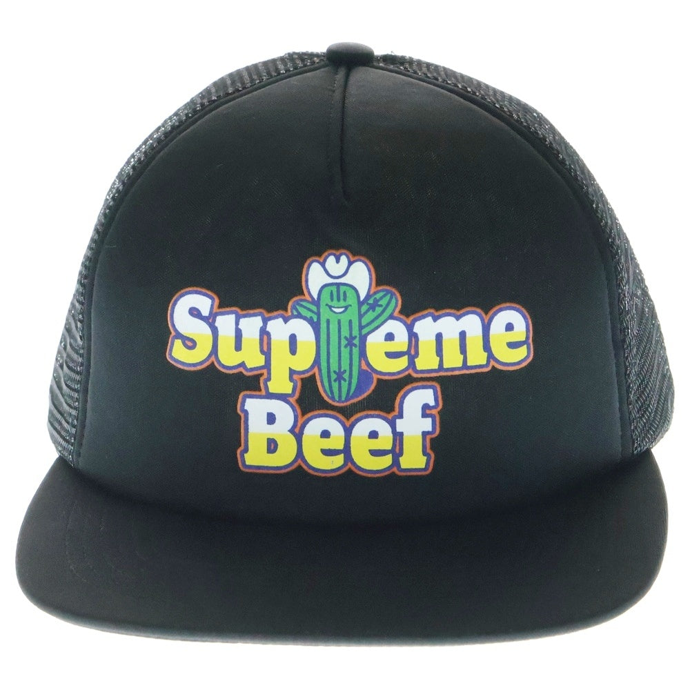 SUPREME(シュプリーム) 25SS Beef Mesh Back 5-Panel ビーフ メッシュ バッグ キャップ 帽子 ブラック