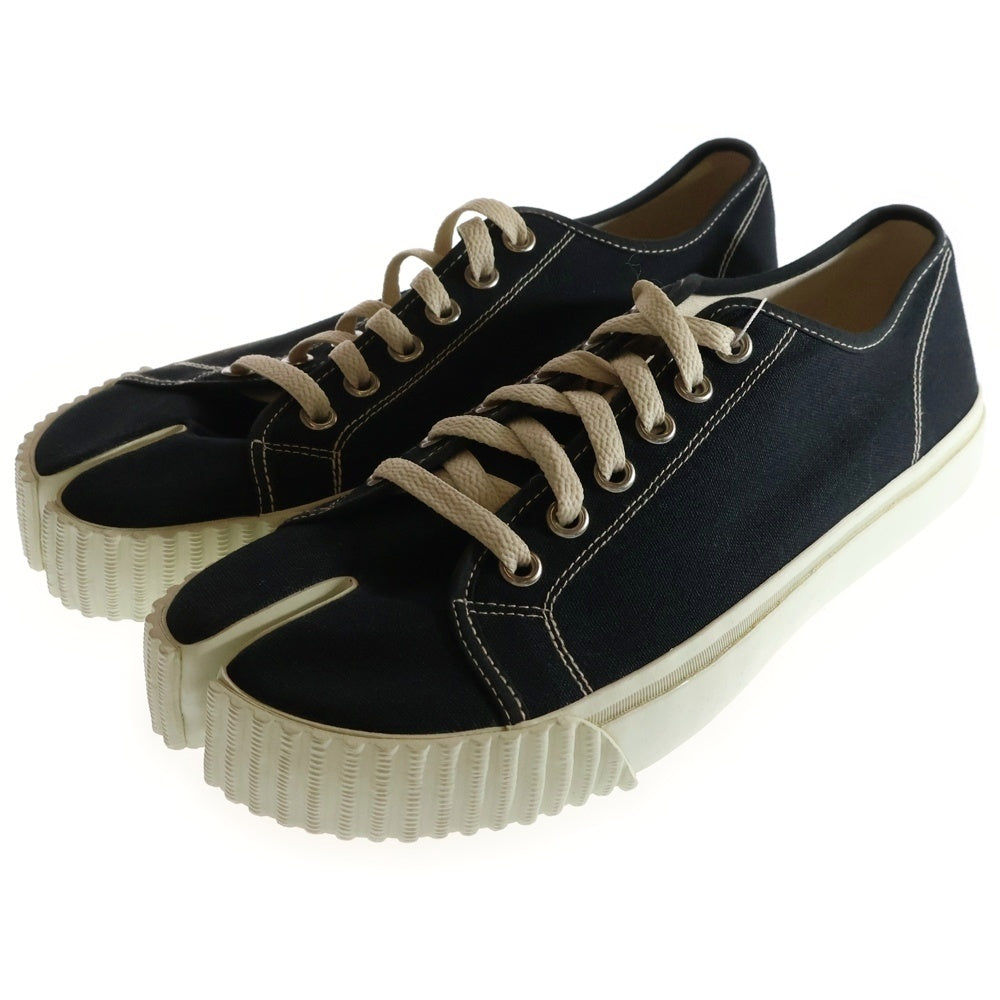 Maison Margiela 22(メゾンマルジェラ) 22AW Tabi Sneakers 足袋 タビ キャンバスローカットスニーカー ブラック S37WS0578