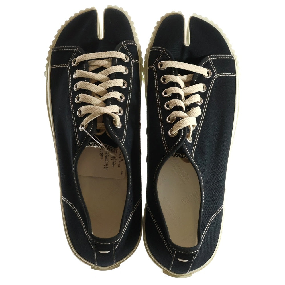 Maison Margiela 22(メゾンマルジェラ) 22AW Tabi Sneakers 足袋 タビ キャンバスローカットスニーカー ブラック S37WS0578