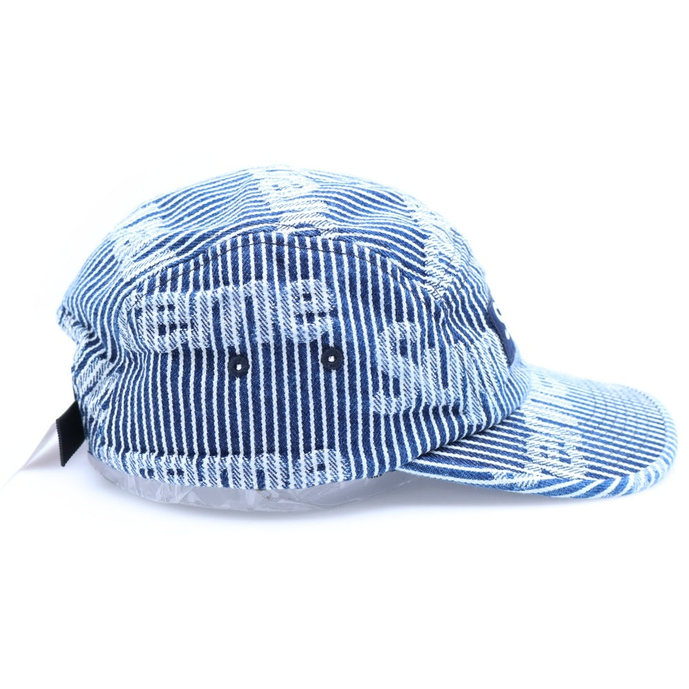 SUPREME(シュプリーム) 24SS Denim Camp Cap ストライプデニムキャンプキャップ 帽子 ネイビー