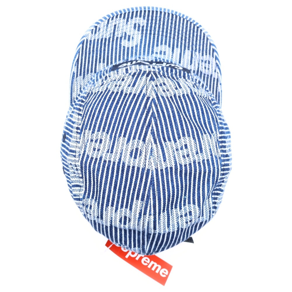 SUPREME(シュプリーム) 24SS Denim Camp Cap ストライプデニムキャンプキャップ 帽子 ネイビー