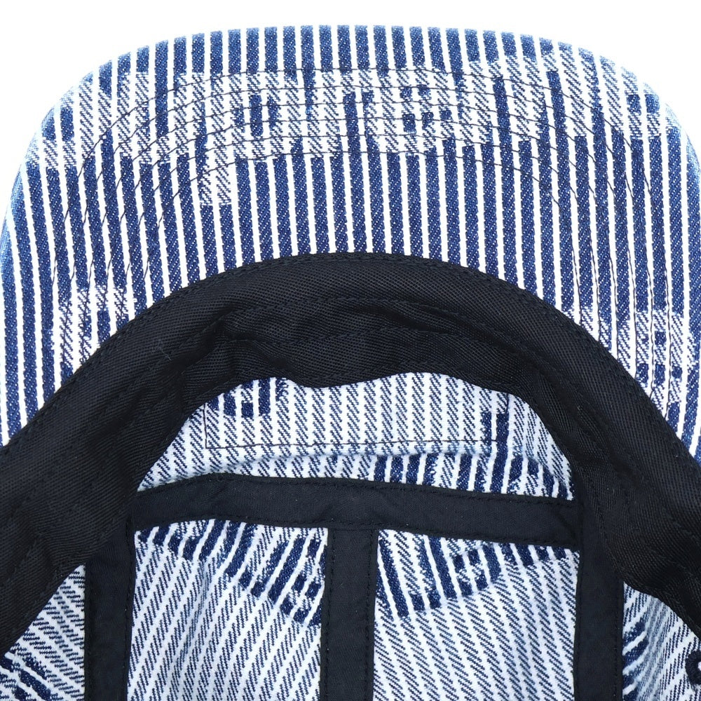 SUPREME(シュプリーム) 24SS Denim Camp Cap ストライプデニムキャンプキャップ 帽子 ネイビー