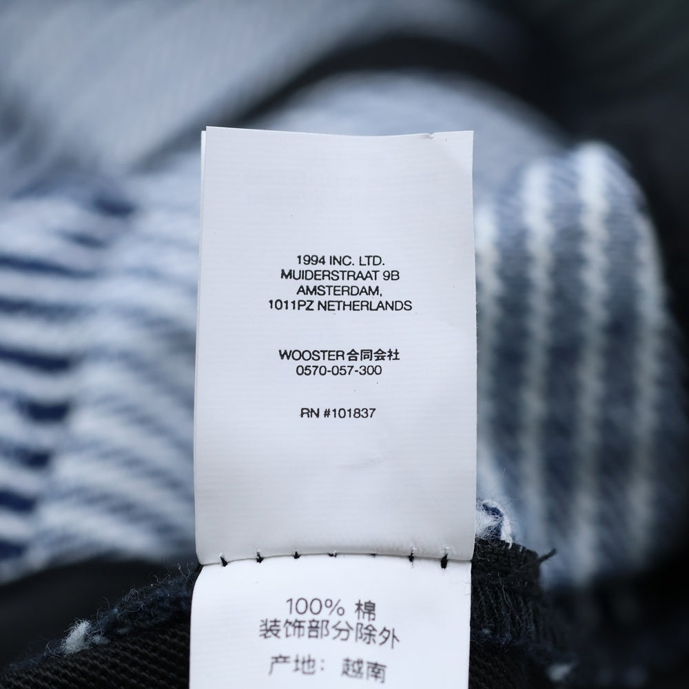 SUPREME(シュプリーム) 24SS Denim Camp Cap ストライプデニムキャンプキャップ 帽子 ネイビー