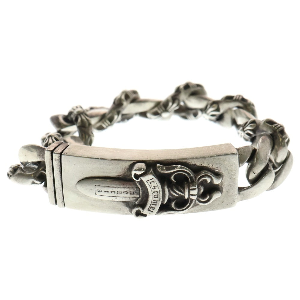 CHROME HEARTS(クロムハーツ) ID DAGGER ダガーIDファンシーリンクブレスレット 13LINK シルバー BCA157