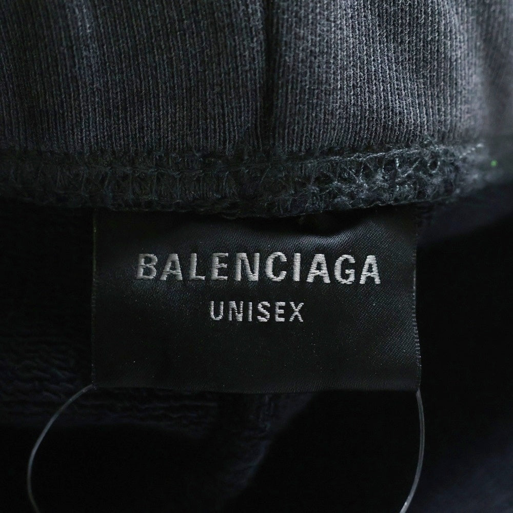BALENCIAGA(バレンシアガ) Tacky Gold Baggy ラインストーン装飾 フェード加工バギーパンツ グレー 806207 TRVR6