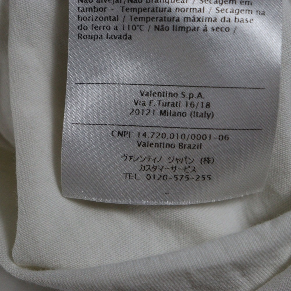 VALENTINO(ヴァレンティノ) Logo T-Shirt 半袖Tシャツ ホワイト RV3MG00PGGQ