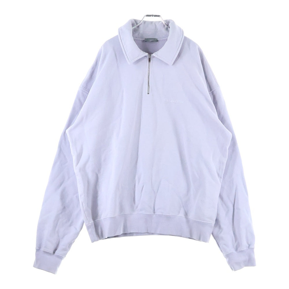 DIOR(ディオール) 22AW Half-Zipped Long-Sleeved Sweatshirt ロゴ刺繍 ハーフジップスウェットトレーナー グレー 313J650A0807