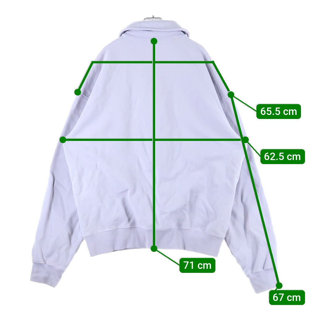 DIOR(ディオール) 22AW Half-Zipped Long-Sleeved Sweatshirt ロゴ刺繍 ハーフジップスウェットトレーナー グレー 313J650A0807