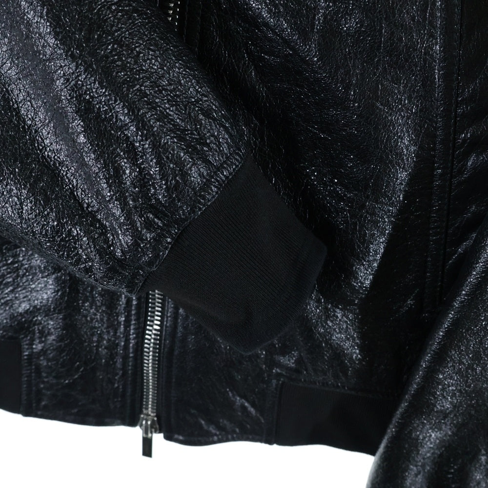 DIOR(ディオール) Leather Bomber Jacket レザーボンバージャケット ブラック 863L420A0306