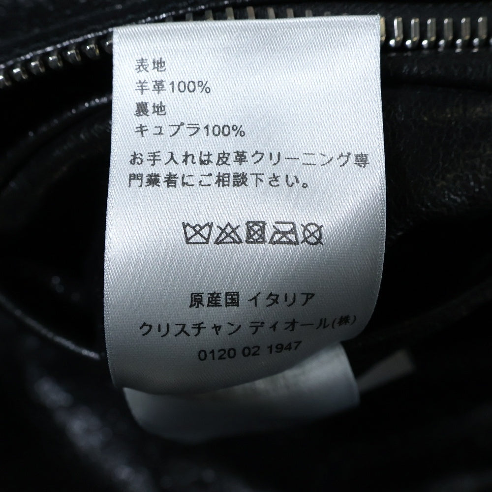 DIOR(ディオール) Leather Bomber Jacket レザーボンバージャケット ブラック 863L420A0306