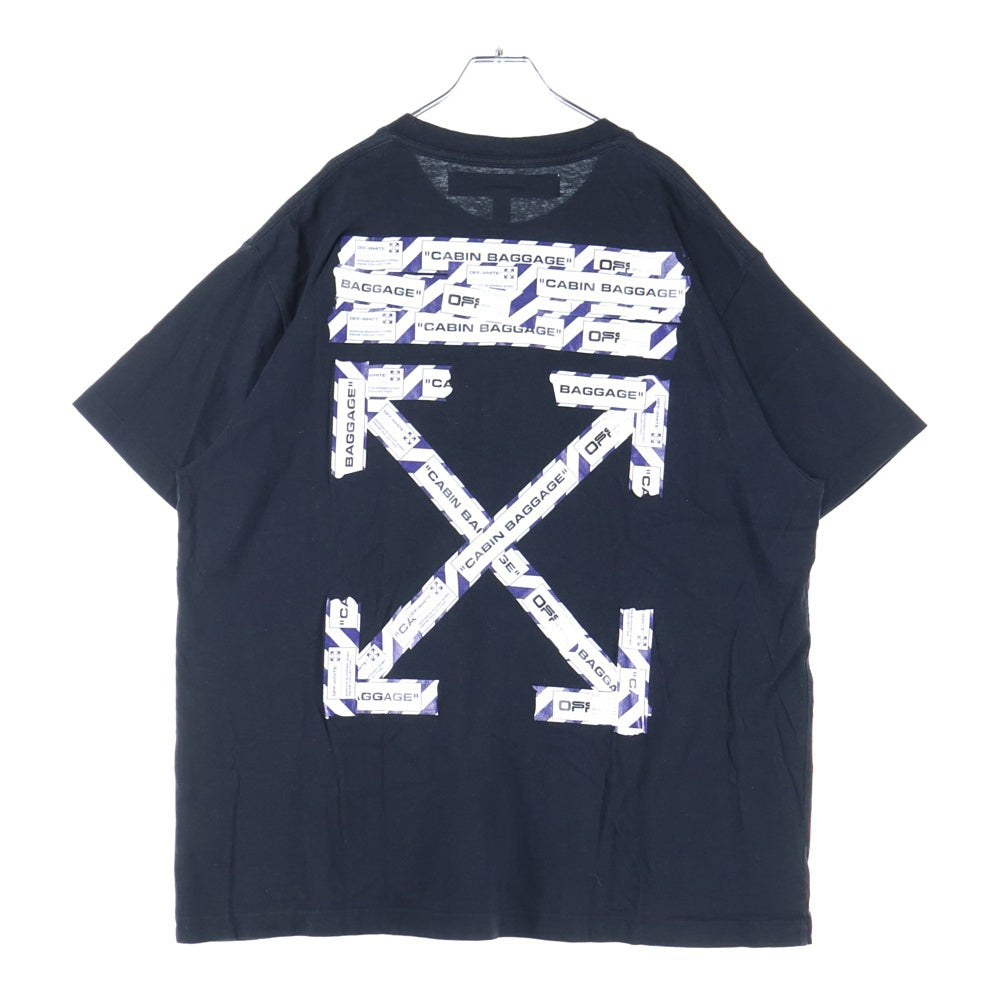 OFF-WHITE(オフホワイト) 20SS Airport Tape T-Shirt 半袖Tシャツ ブラック OMAA038S20185003