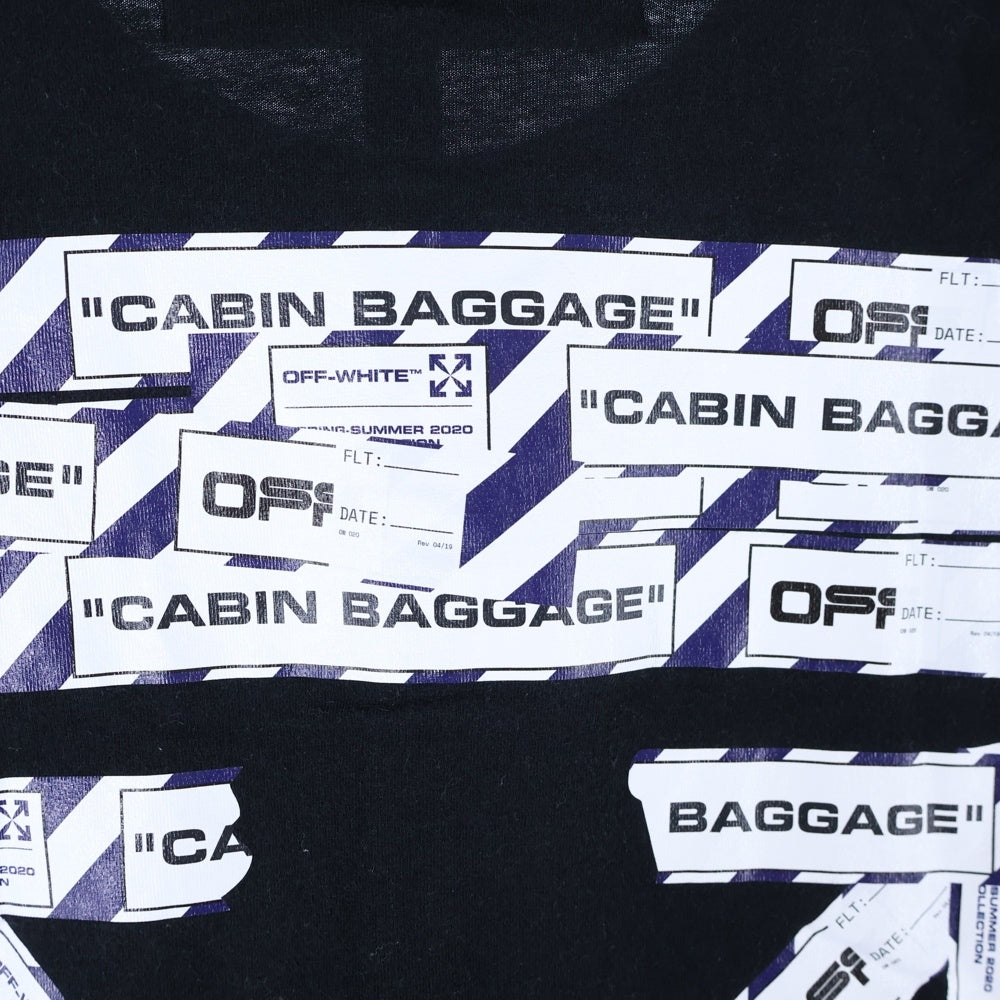 OFF-WHITE(オフホワイト) 20SS Airport Tape T-Shirt 半袖Tシャツ ブラック OMAA038S20185003