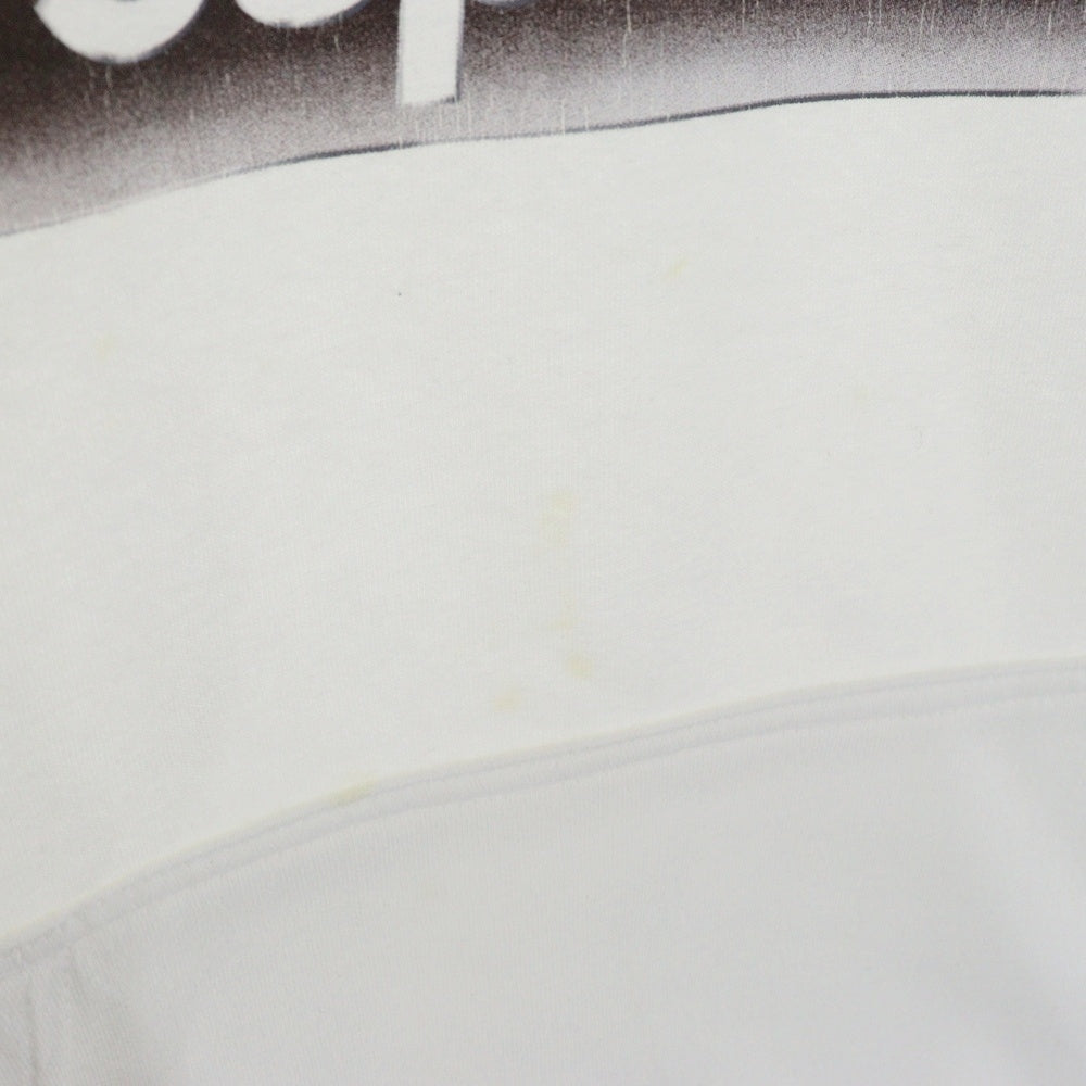 SUPREME(シュプリーム) 18SS Metallic Logo Hooded Sweatshirt メタリックロゴフーデッドスウェットシャツ ロゴプリントプルオーバースウェットパーカー ホワイト