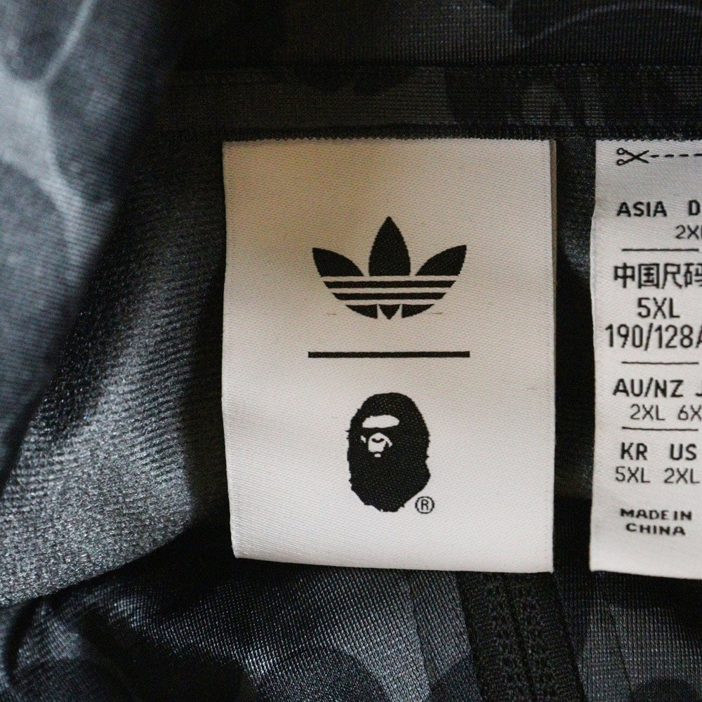 adidas Originals(アディダスオリジナルス) ×A BATHING APE BAPE FIREBIRD TRACK TOP アベイシングエイプ 総柄トラックジャケット グレー JN7125