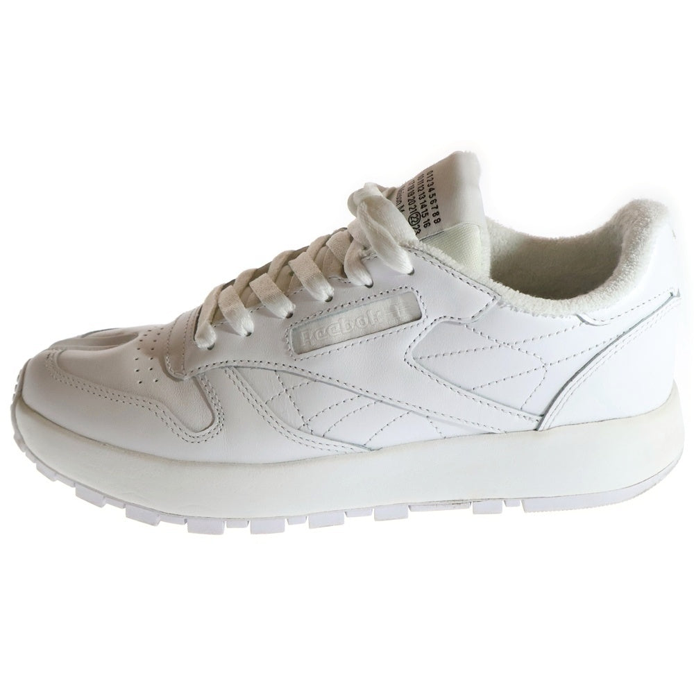 Maison Margiela 22(メゾンマルジェラ) ×Reebok Classic Leather Tabi Project 0 CL リーボック 足袋 タビ ローカットスニーカー ホワイト レディース US6/24cm H04685