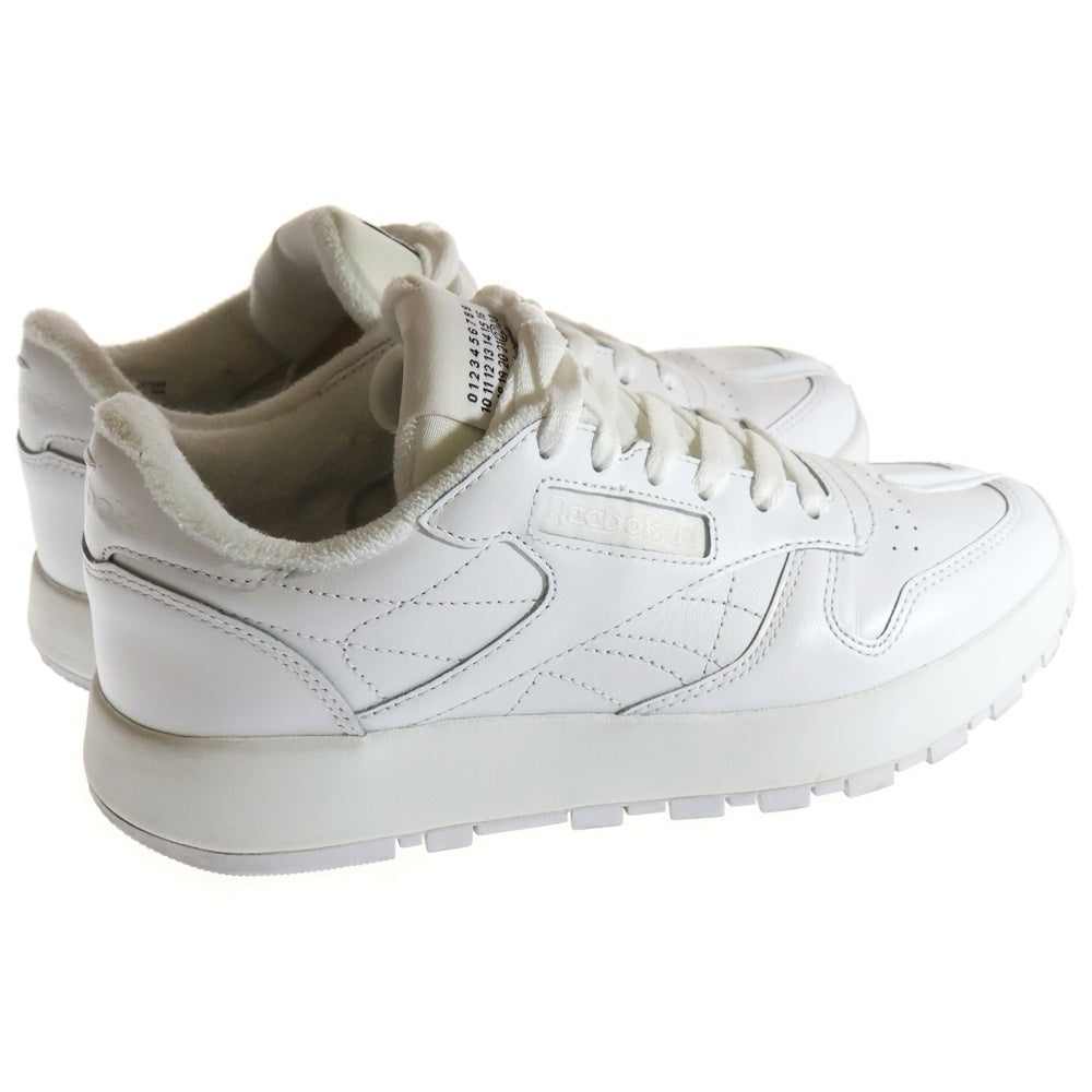 Maison Margiela 22(メゾンマルジェラ) ×Reebok Classic Leather Tabi Project 0 CL リーボック 足袋 タビ ローカットスニーカー ホワイト レディース US6/24cm H04685