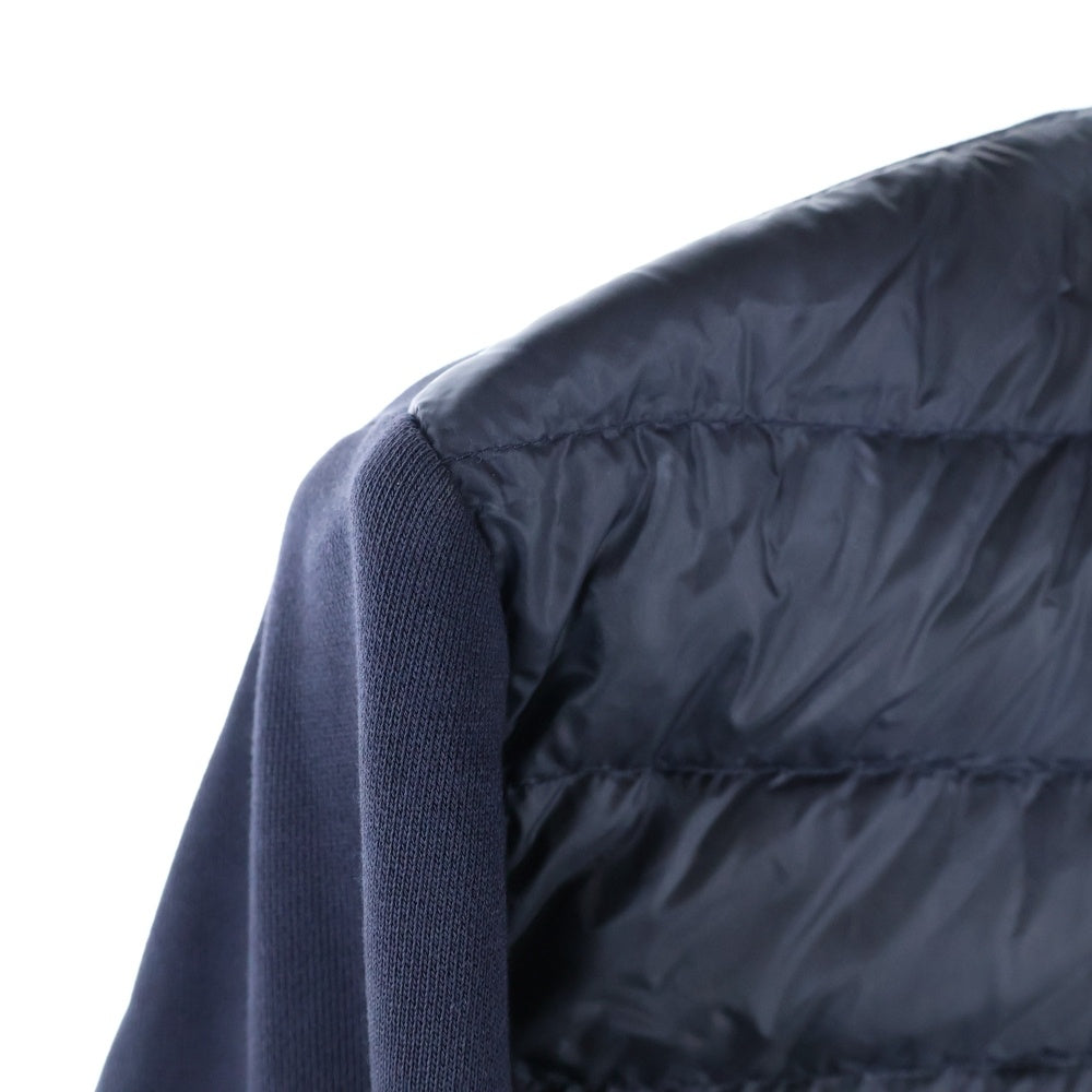 MONCLER(モンクレール) Maglia Cardigan マグリアカーディガン スウェット切り替えダウンジャケット B10918400900 80945 ネイビー