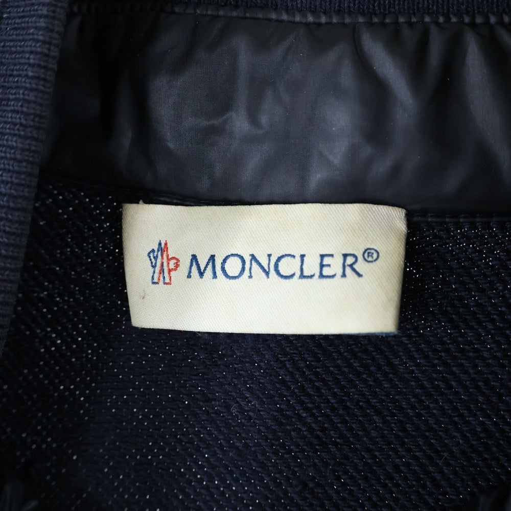 MONCLER(モンクレール) Maglia Cardigan マグリアカーディガン スウェット切り替えダウンジャケット B10918400900 80945 ネイビー
