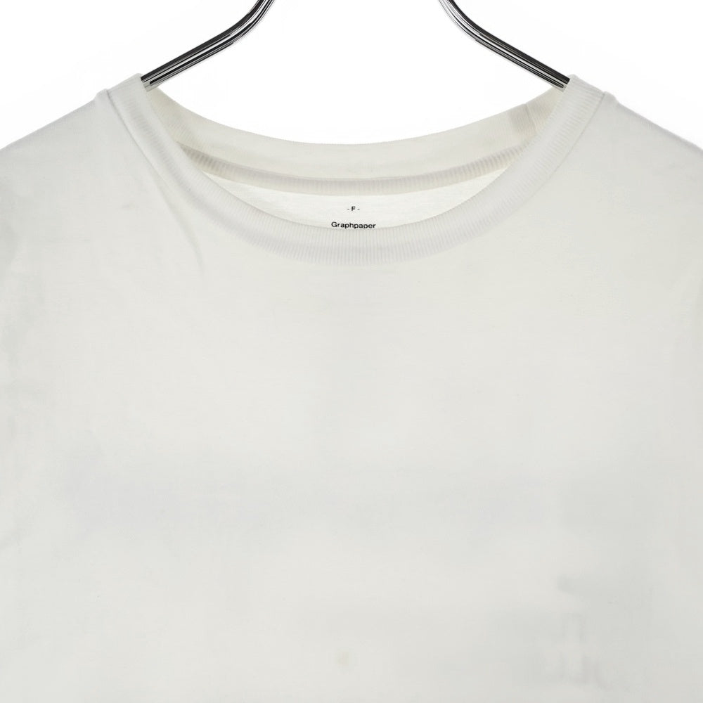 Graphpaper(グラフペーパー) × L'echoppe × レショップ バックプリントクルーネックTシャツ 半袖Tシャツ ホワイト