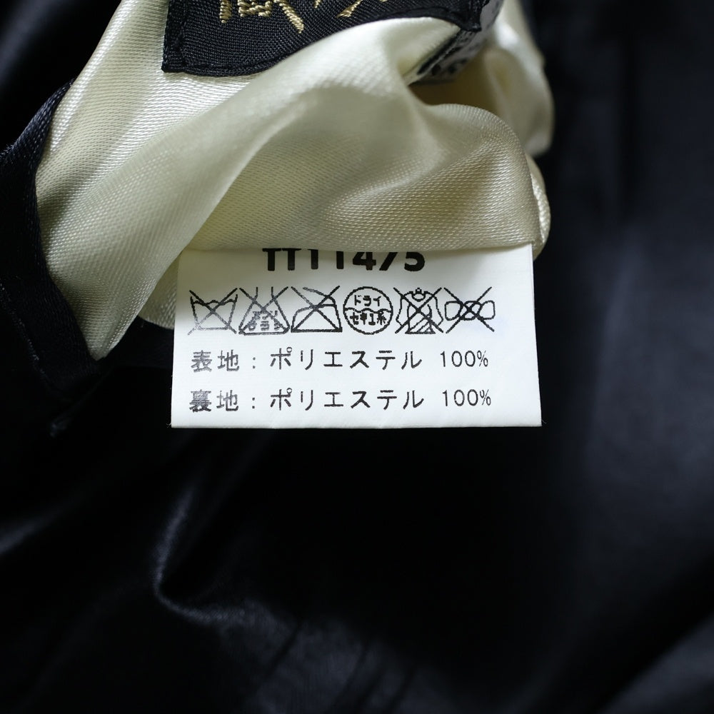 TAILOR 東洋(テーラートウヨウ) Rolling Stone スーベニアジャケット 総柄刺繍リバーシブルジップアップブルゾン スカジャン TT11475 ブラック/ピンク
