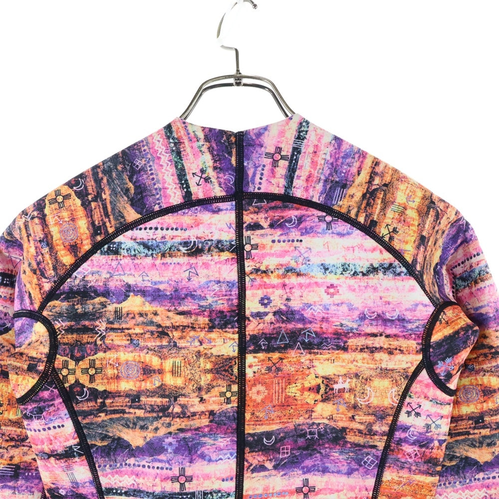 KASSIA(カシア) KASSIA カシア フロントジップロングスリーブスプリングウェット レディース 総柄スイムウェア 水着 パープル