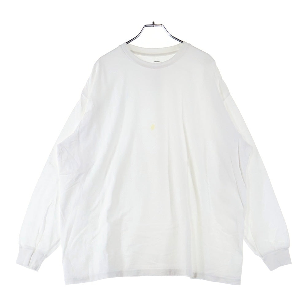 Graphpaper(グラフペーパー) Crew Neck L/S Tee クルーネックロングスリーブティー 長袖Tシャツ ホワイト