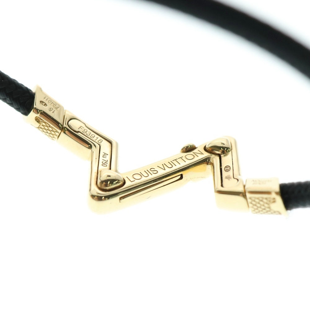 LOUIS VUITTON(ルイヴィトン) K18YG LVヴォルト アップサイドダウンGM Q05413 ブラック