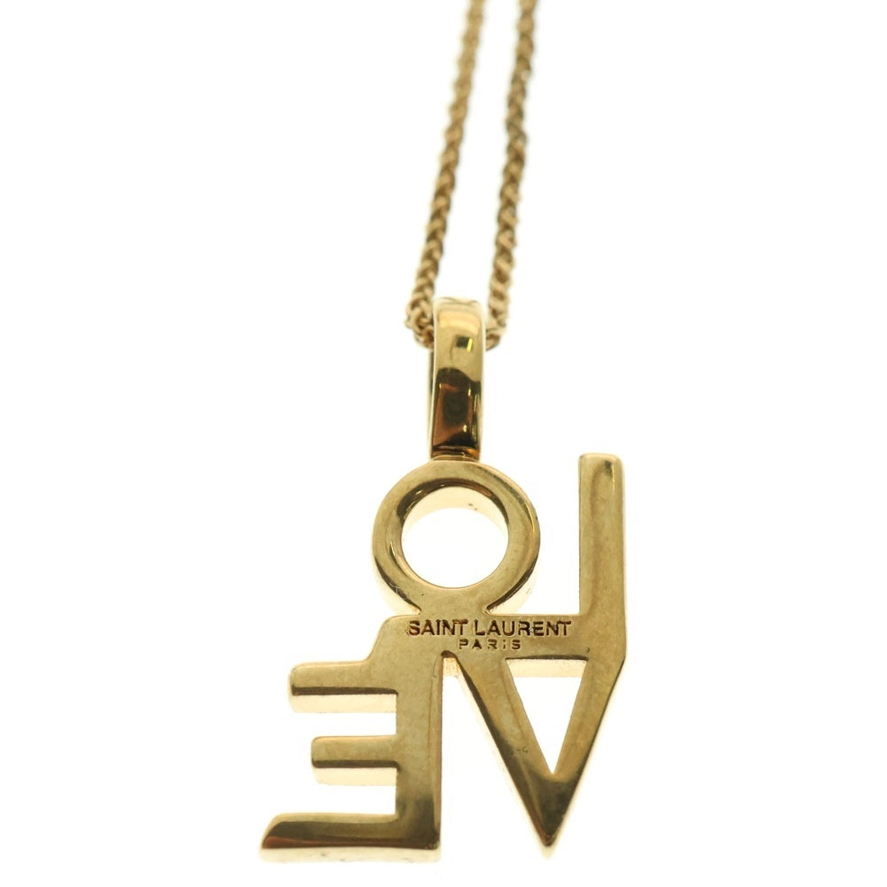 SAINT LAURENT PARIS(サンローランパリ) LOVE NECKLESS ラブネックレス ペンダント ゴールド 669087Y1500