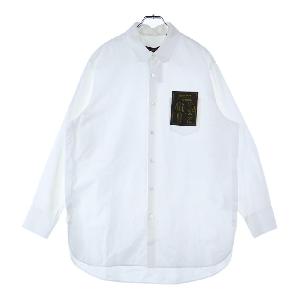 LOUIS VUITTON(ルイヴィトン) 19AW ステープルエディション DNAパターンタグ付き長袖ドレスシャツ RM192Q OUQ HHS40W