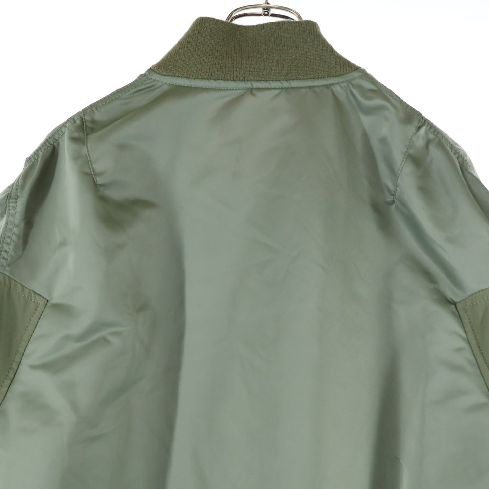 sacai グレー×カーキジャケット Sacai(サカイ) 20SS Nylon Twill Faux Shearing Blouson