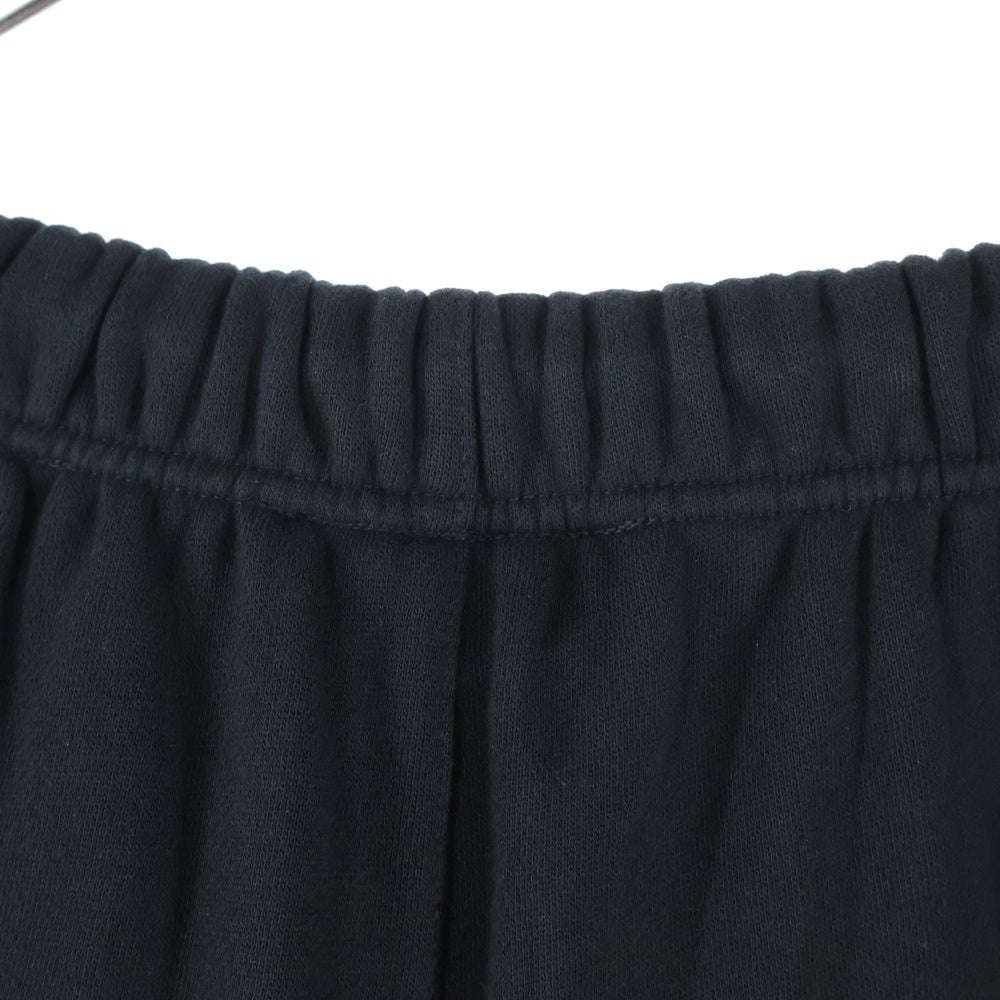 FEAR OF GOD ESSENTIALS(フィアオブゴッド エッセンシャルズ) SHORT PANTS ラバーロゴ スウェットハーフパンツ ショーツ ブラック