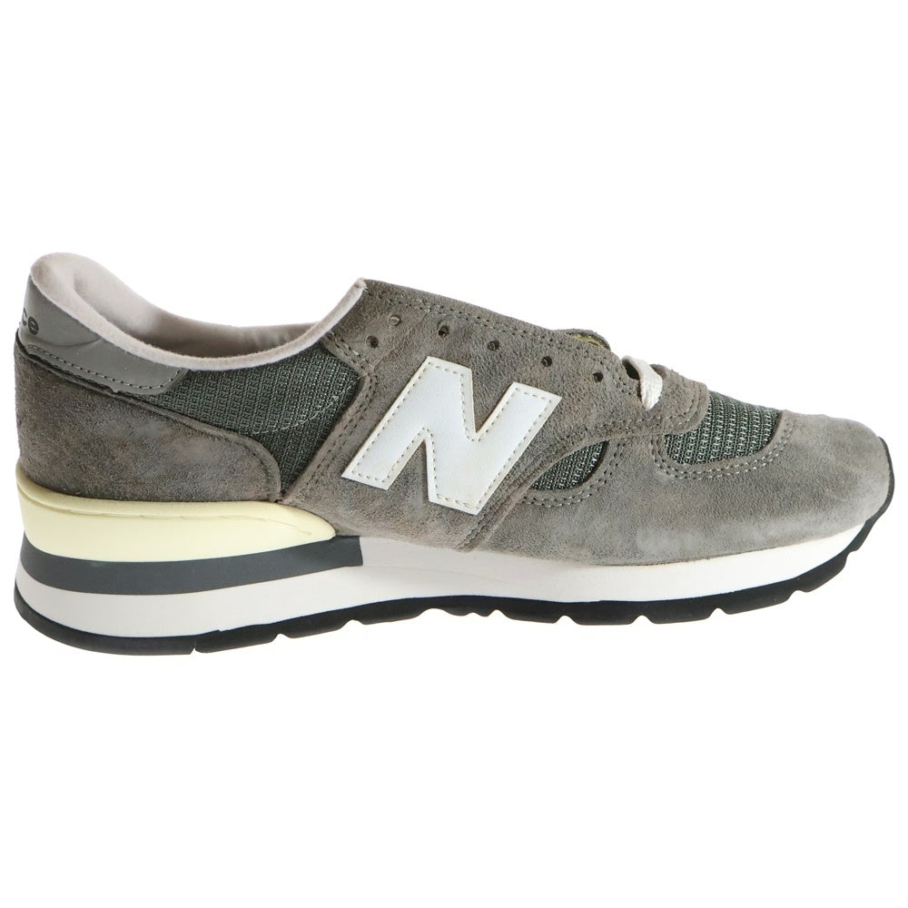 New Balance(ニューバランス) M990GRY スウェード ローカットスニーカー グレー US8.5/26.5cm