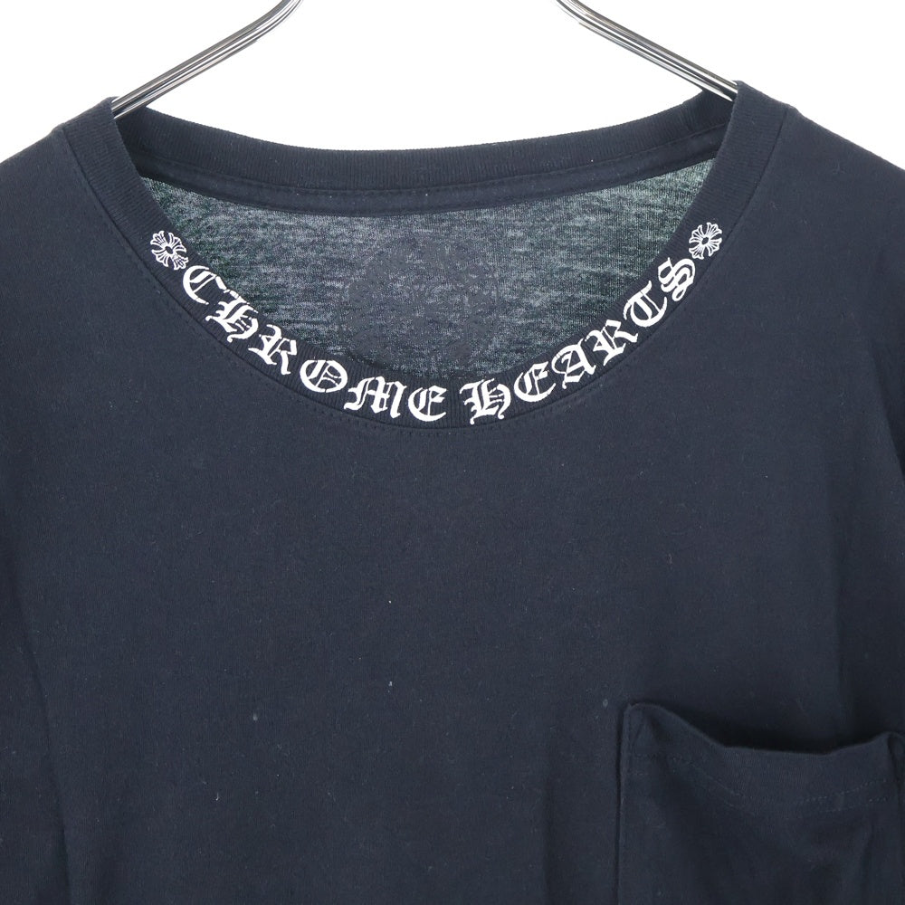CHROME HEARTS(クロムハーツ) Neck Logo ネックロゴ アームプリント ロングスリーブ L/S 長袖Tシャツ カットソー ブラック