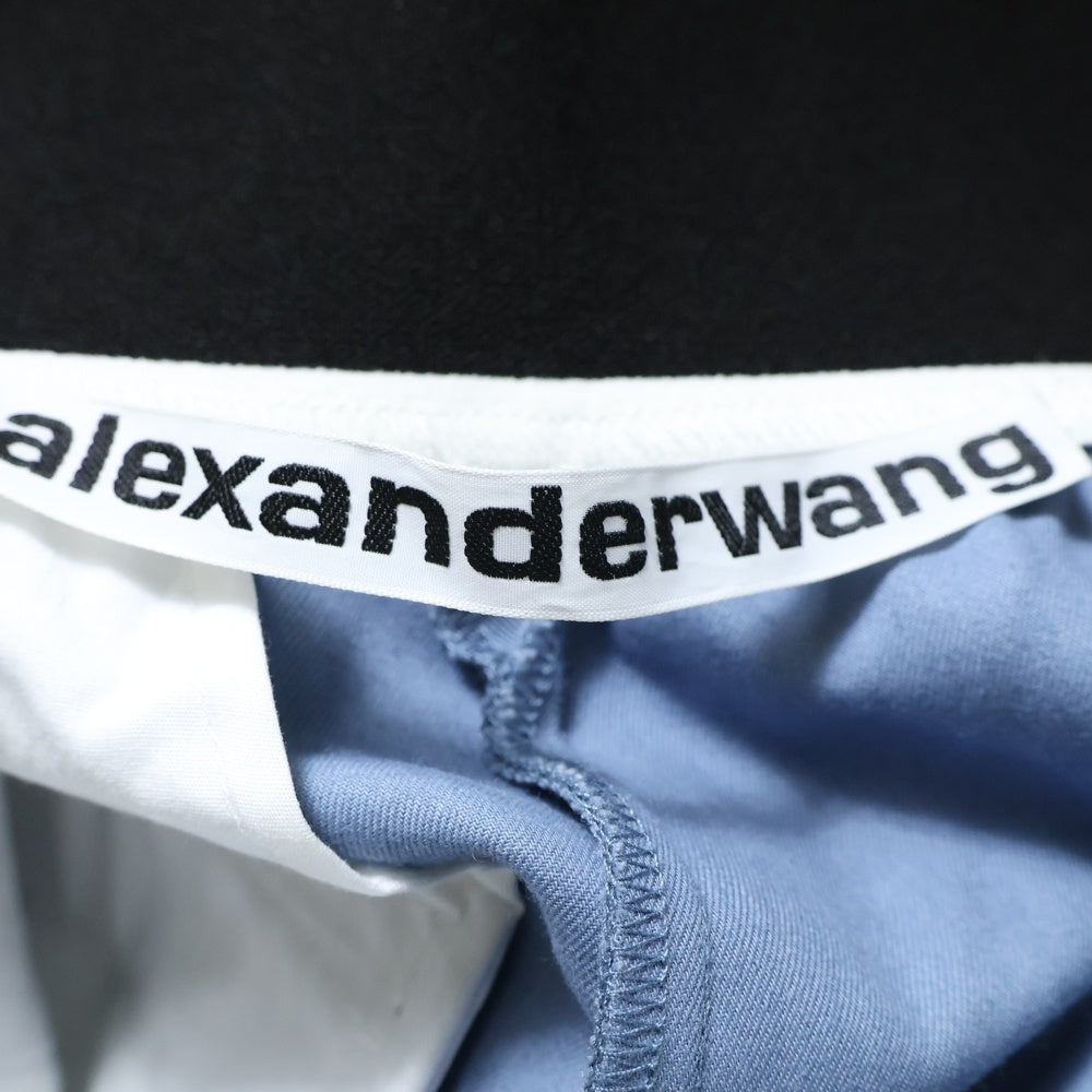 ALEXANDER WANG(アレキサンダーワン) Waist Band Pants ウエストロゴ パンツ ブルー