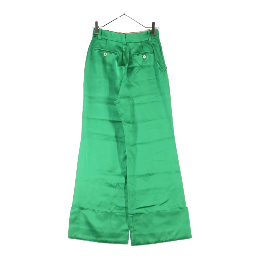 GUCCI(グッチ) 17SS Satin Slacks サテンスラックスパンツ グリーン 470921 ZHA45