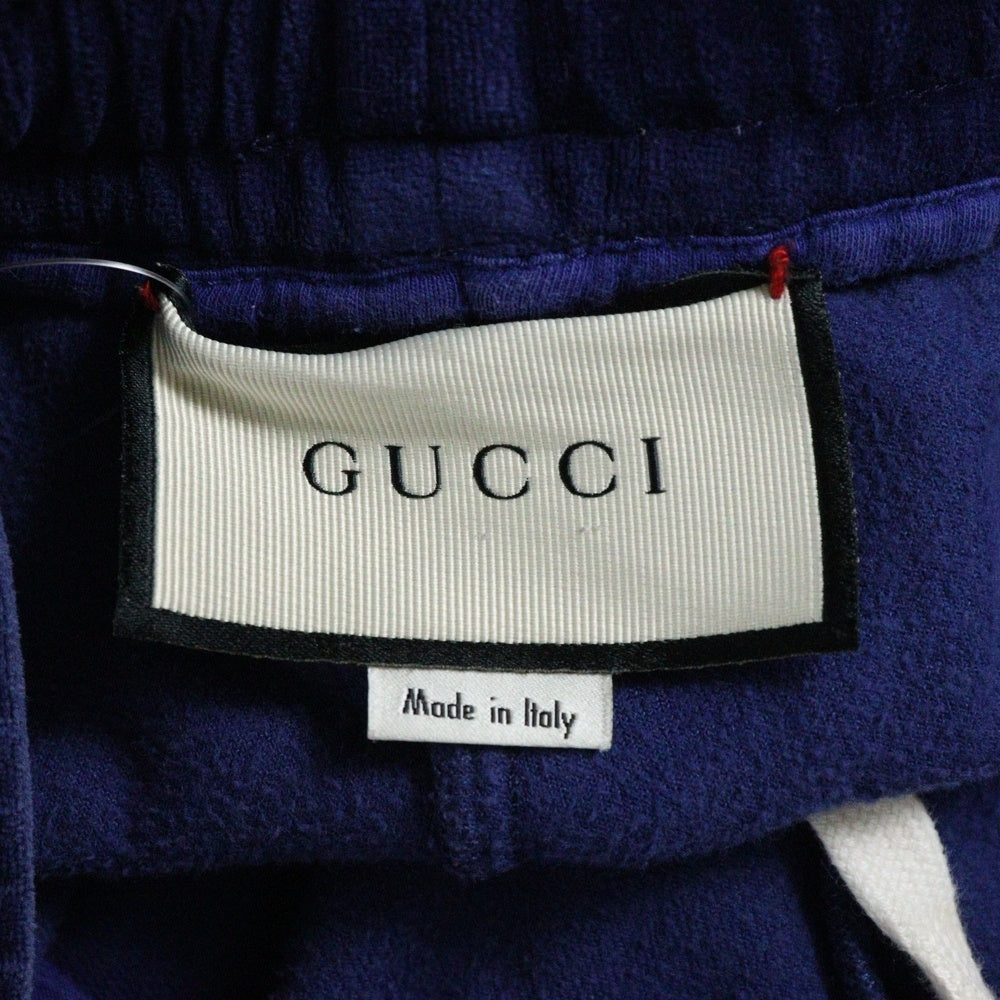 GUCCI(グッチ) Velor Track Pants ベロアベルベットパンツ ネイビー 547584 XJAC9