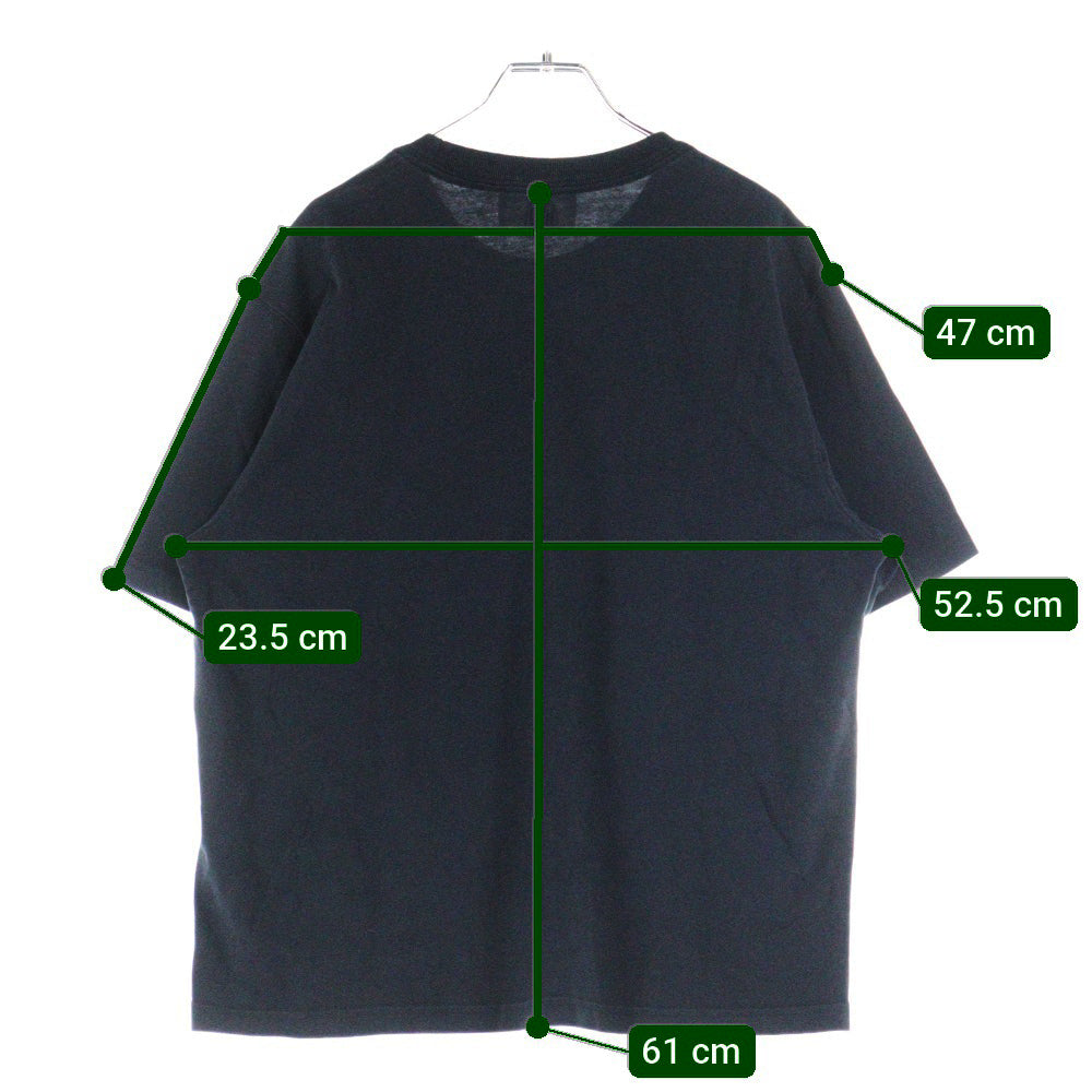 AMI Alexandre Mattiussi(アミアレクサンドルマテュッシ) T-Shirt ハートロゴ刺繍 半袖Tシャツ ブラック UTS002.726