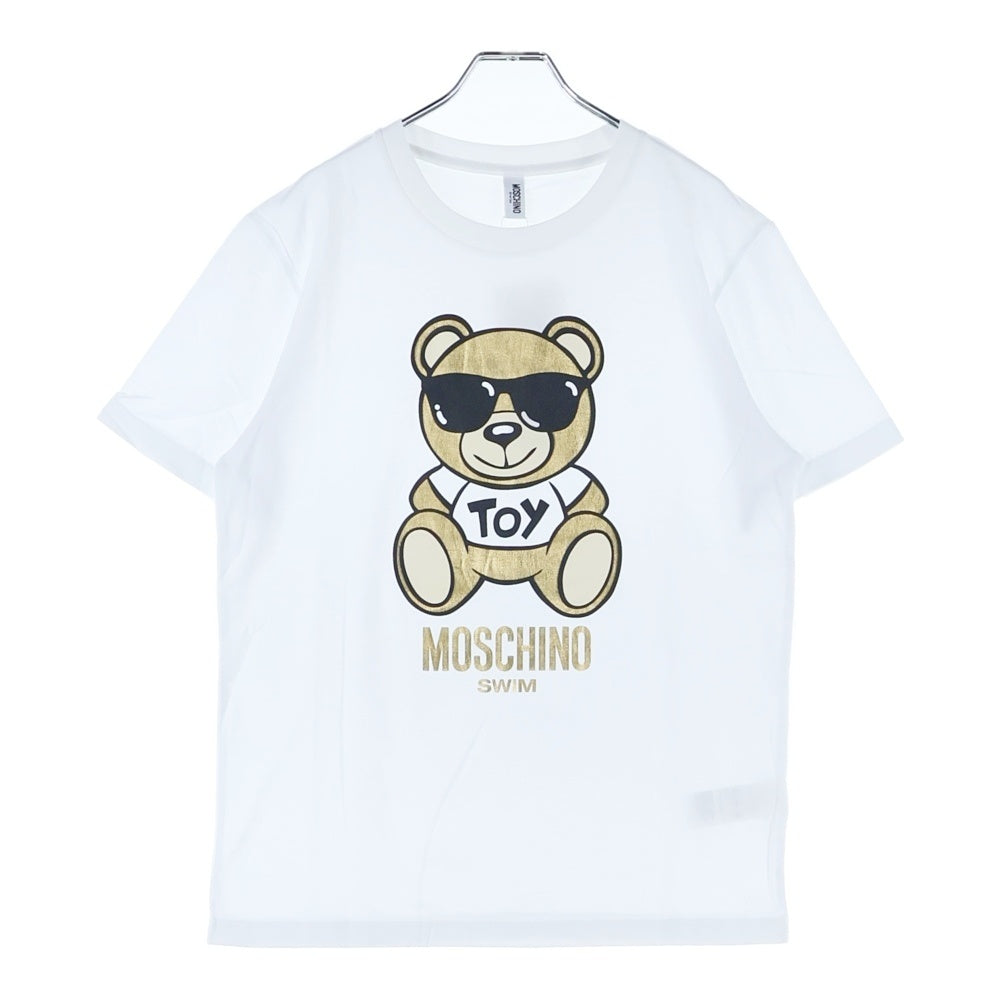 MOSCHINO(モスキーノ) Bear T-Shirt サングラス ゴールドベア 半袖Tシャツ ホワイト