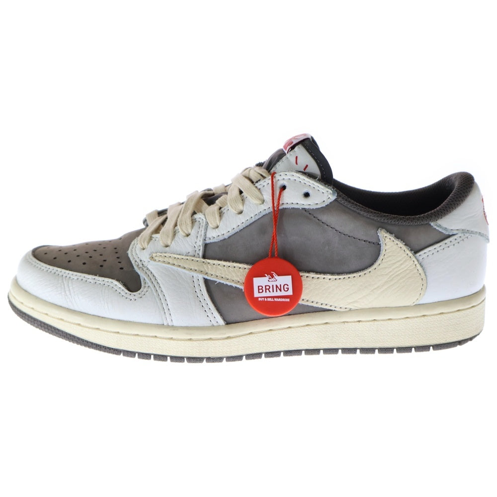 NIKE(ナイキ) ×TRAVIS SCOTT AIR JORDAN1 LOW OG SP トラヴィススコット エアジョーダン1 リバースモカ ローカットスニーカー ベージュ US7.5/25.5cm DM7866-162