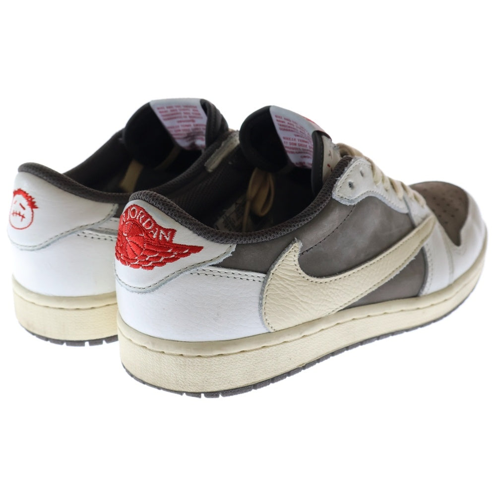 NIKE(ナイキ) ×TRAVIS SCOTT AIR JORDAN1 LOW OG SP トラヴィススコット エアジョーダン1 リバースモカ ローカットスニーカー ベージュ US7.5/25.5cm DM7866-162