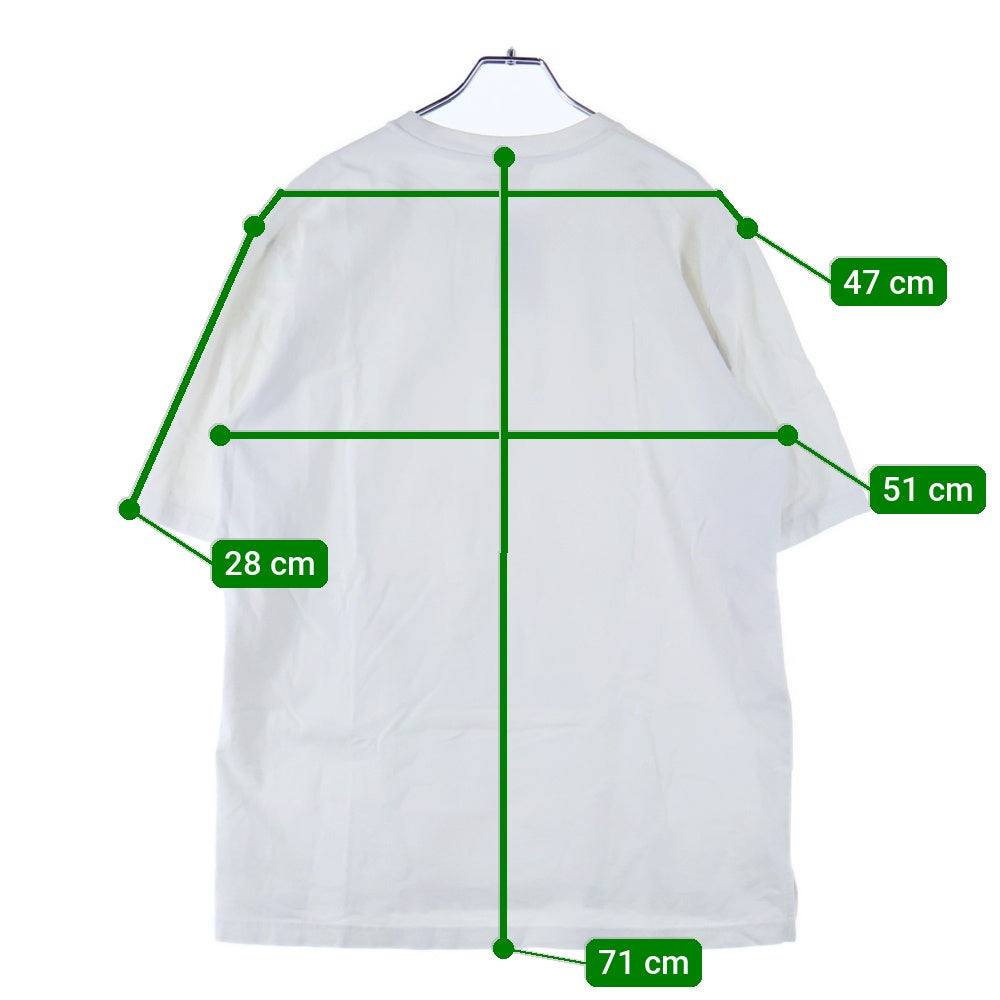 MARNI(マルニ) 25SS T-SHIRT オーガニックコットン オーバーサイズ半袖Tシャツ ホワイト HUMU0287X0 UTC406