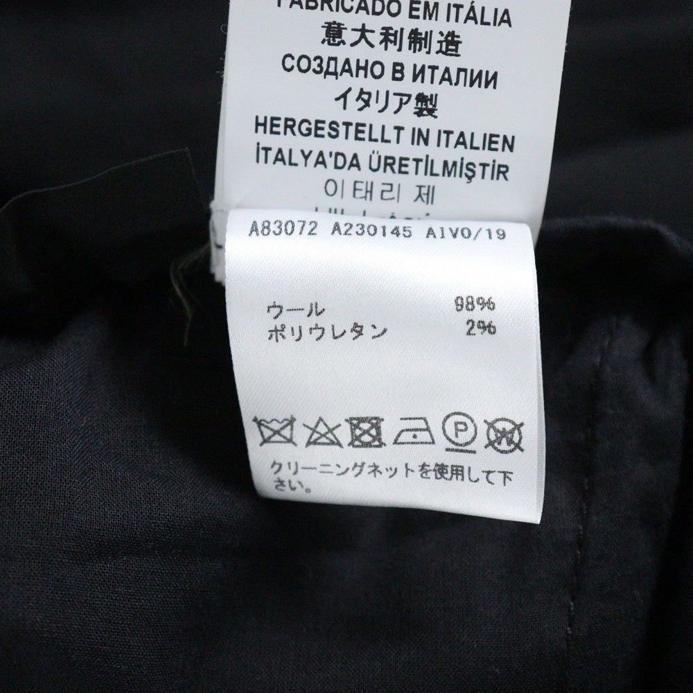 VERSACE(ヴェルサーチ) Wool Track Pants ウールトラックパンツ ブラック A230145
