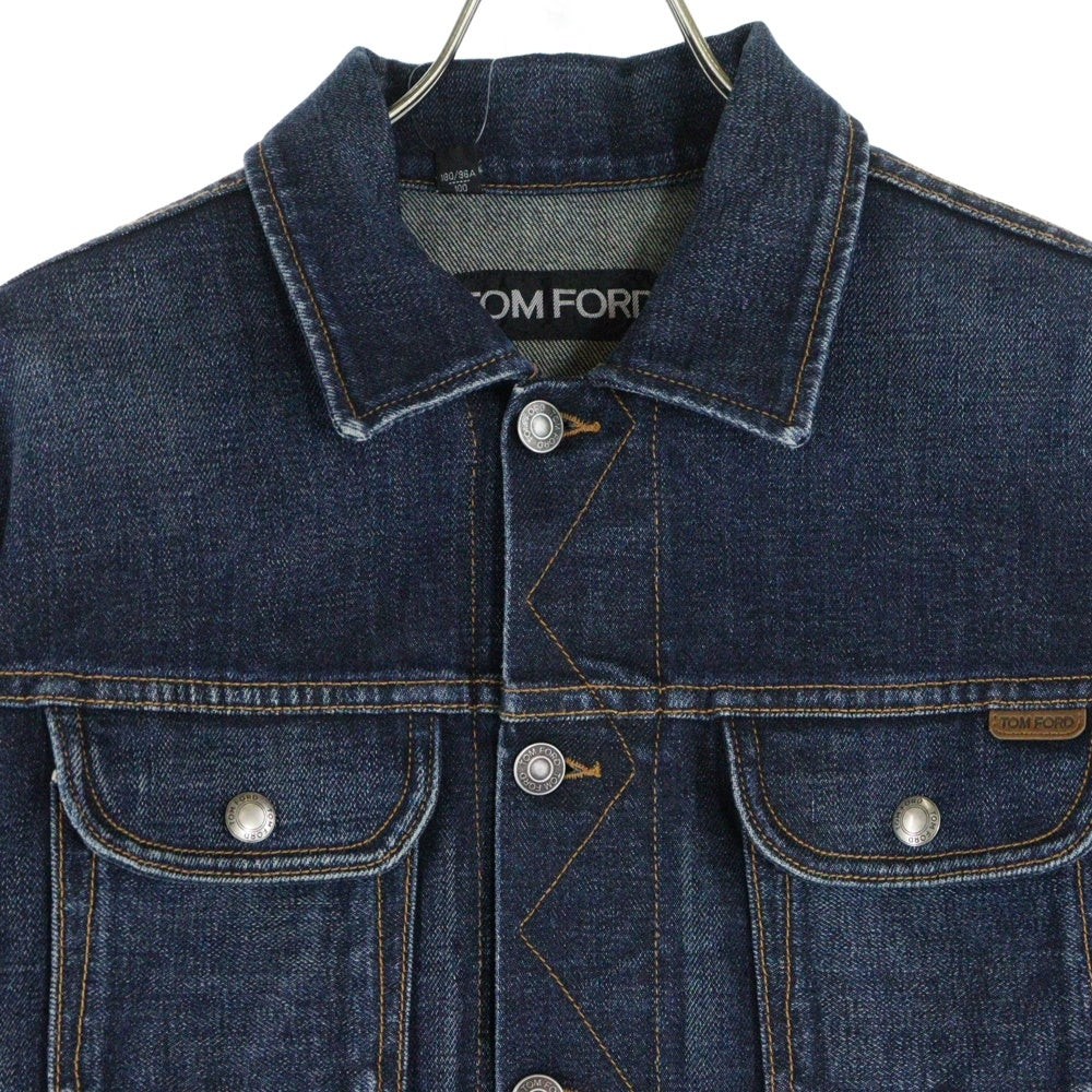 TOM FORD(トムフォード) 20AW ICON DENIM ステッチデザイン アイコン デニムジャケット インディゴ BUJ18 TFD116