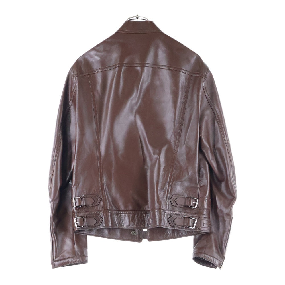 TOM FORD(トムフォード) LETHER BIKER JACKET レザー バイカー ジャケット ブラウン