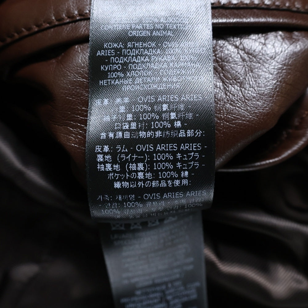TOM FORD(トムフォード) LETHER BIKER JACKET レザー バイカー ジャケット ブラウン
