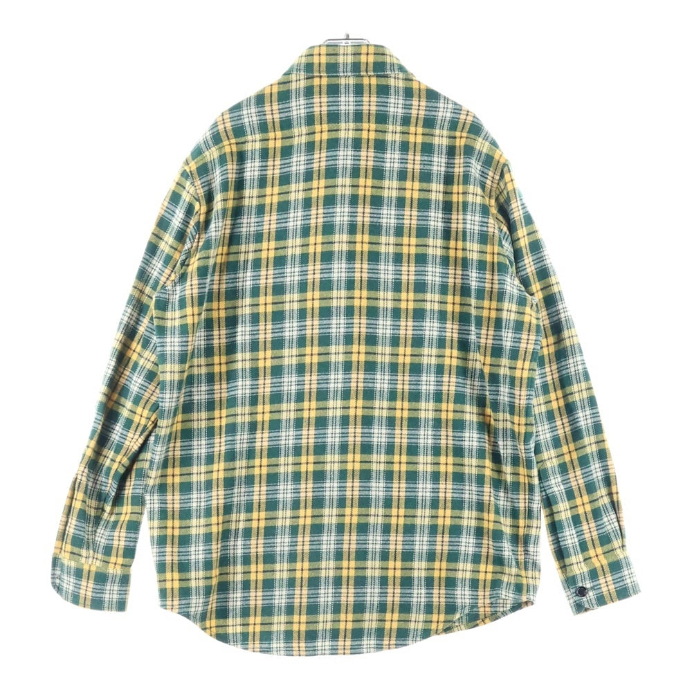 CELINE(セリーヌ) 22AW ルーズランバージャック コットン ウール チェック柄 長袖シャツ グリーン 2C574954R